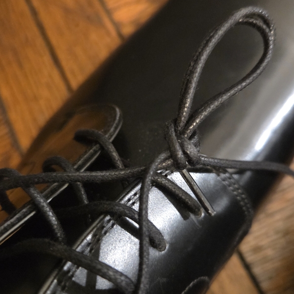 Steve Madden Mens Black Leather Derby Dress Shoes Lace Up Size 14 Nwt - Picture 10 of 10